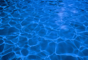 Fototapeta na wymiar blue water in swimming pool