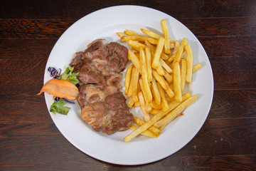 Fried Potatoes With Pulled Pork