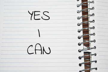 yes i can word written on white paper