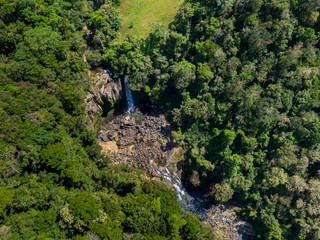 Plakat Beautiful aerial view of the Nauyaca Waterfall In Costa Rica