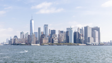 Fototapeta na wymiar A Super Sharp Lower Manhattan Landscape Photo