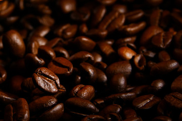 Coffee beans texture