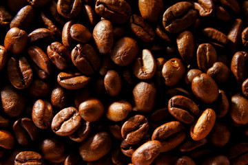 Coffee beans texture