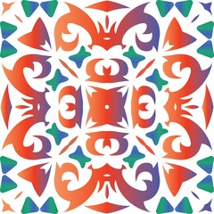 Antique ornate tiles talavera mexico.