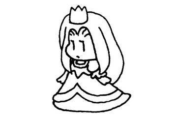 皇女様・塗り絵