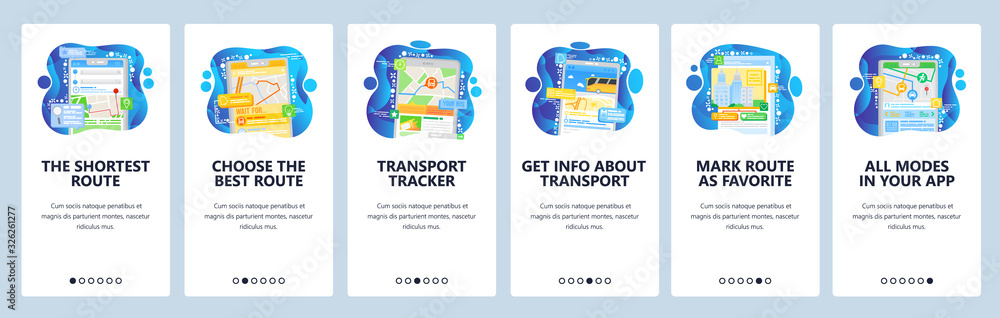 Poster public transport information and tracking. gps navigation map with fastest route. map in your phone.