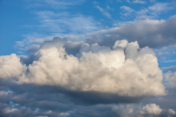 Background with clouds in the sky.