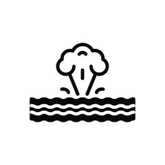 Black solid icon for phenomenon 