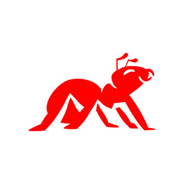 Red Ant Logo Vector