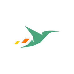 Fototapeta na wymiar hummingbird logo vector, isolated image