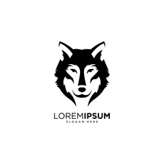 Wolf symbol logo vector illustration