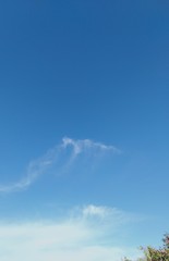 blue sky with clouds