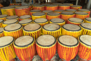 Long drum is a drum that is very popular in Thailand..Long drums used with various traditions in Thailand..