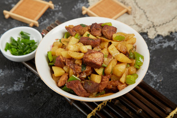 Braised pork and potatoes