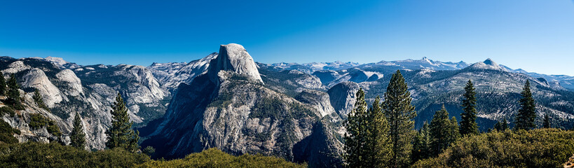 Yosemite Halfe Dome Panorama glacier point
