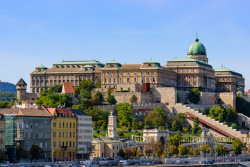 Fototapeta premium Buda Castle, the historical castle and palace complex of the Hungarian kings in Budapest, Hungary