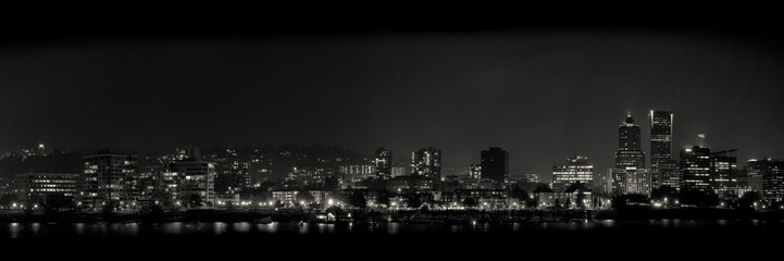 Fototapeta premium Skyline Portland at night