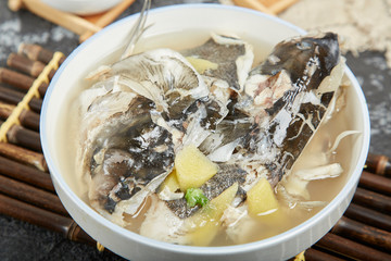 Crucian carp soup