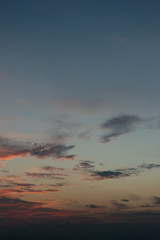 cloud on dramatic dusk sky