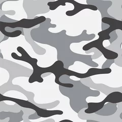 Fotobehang Camouflage Militaire camouflage naadloze patroon. Kaki textuur. Trendy achtergrond. Abstracte kleur vectorillustratie. Voor design behang, inpakpapier, stof.