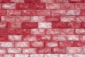pink red brick wall texture background. Abstract background for business cards and covers. Template or mock up