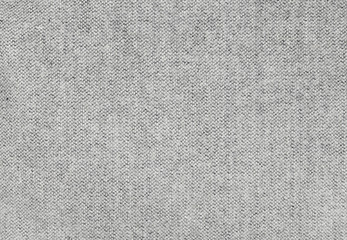 Closeup of light gray wool fabric texture