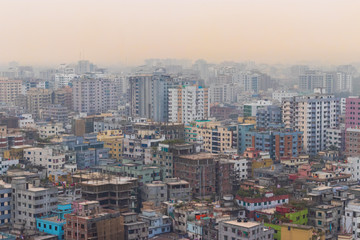Fototapeta na wymiar Buildings in Dhaka City, Bangladesh