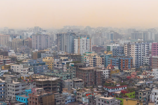 Buildings in Dhaka City, Bangladesh