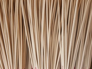 Incense sticks placed in a container