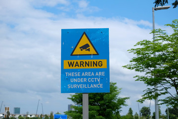 Cctv security sign