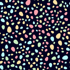 Seamless pattern with Easter eggs. Vector