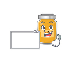 cartoon character of appricot design concept bring a board
