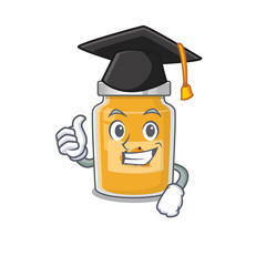 happy and proud of appricot wearing a black Graduation hat