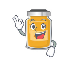 A funny picture of appricot making an Okay gesture