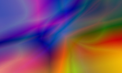 Abstract blurred gradient background in bright rainbow colors. Beautiful psychedelic art. Spectrum light texture. Vintage retro.