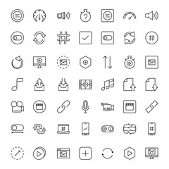 Sign icon set.