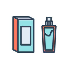 Color illustration icon for base