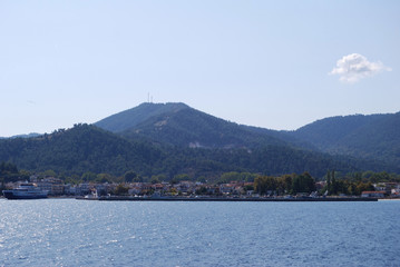 Fototapeta premium Greece, Tassos island - Sea, mountains