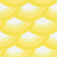 Simple seamless vector pattern with yellow and white abstract pattern. Simulated fishing net, grid, simulated 3D effect. Modern design for paper, fabric, packaging, Wallpaper.