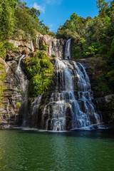 Fototapeta na wymiar Beautiful aerial view of the Nauyaca Waterfall In Costa Rica