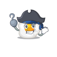 Cute fried egg mascot design with a hat