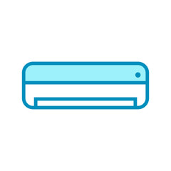 air conditioner - home appliances icon vector design template