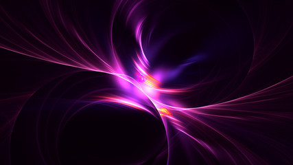3D rendering abstract red fractal light background