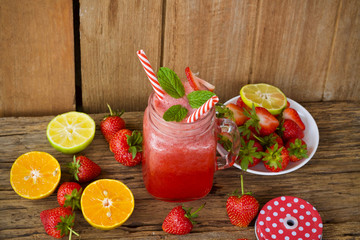 fresh vegetables and juice