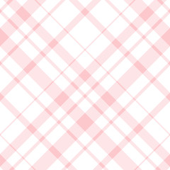 Seamless pattern in fine light pink and white colors for plaid, fabric, textile, clothes, tablecloth and other things. Vector image. 2