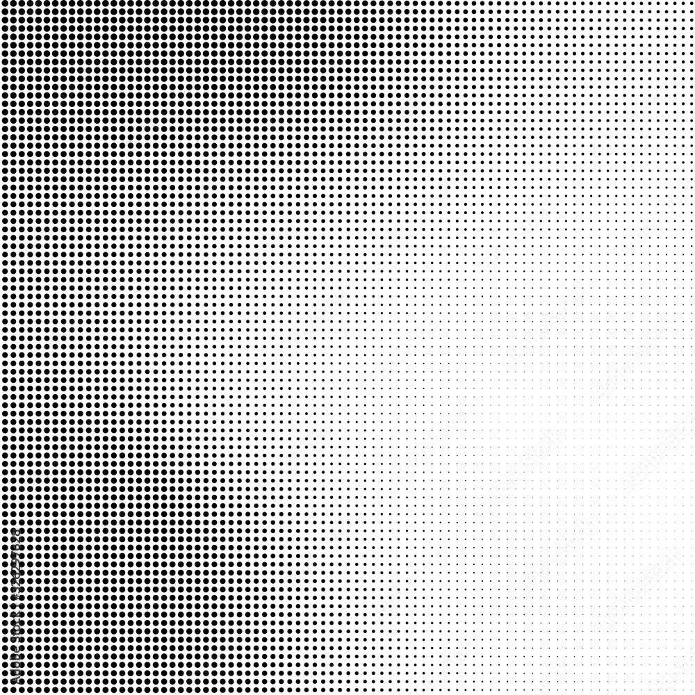 Poster abstract halftone background in black and white. dotted vector pattern