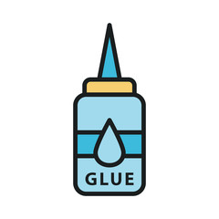 Glue icon or symbol vector design templates