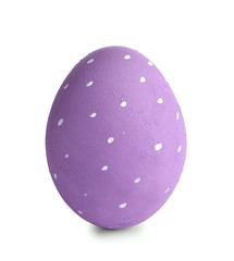 Beautiful Easter egg on white background