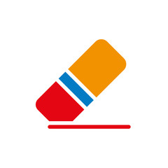 Eraser icon vector, in trendy flat style