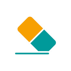 Eraser icon vector, in trendy flat style